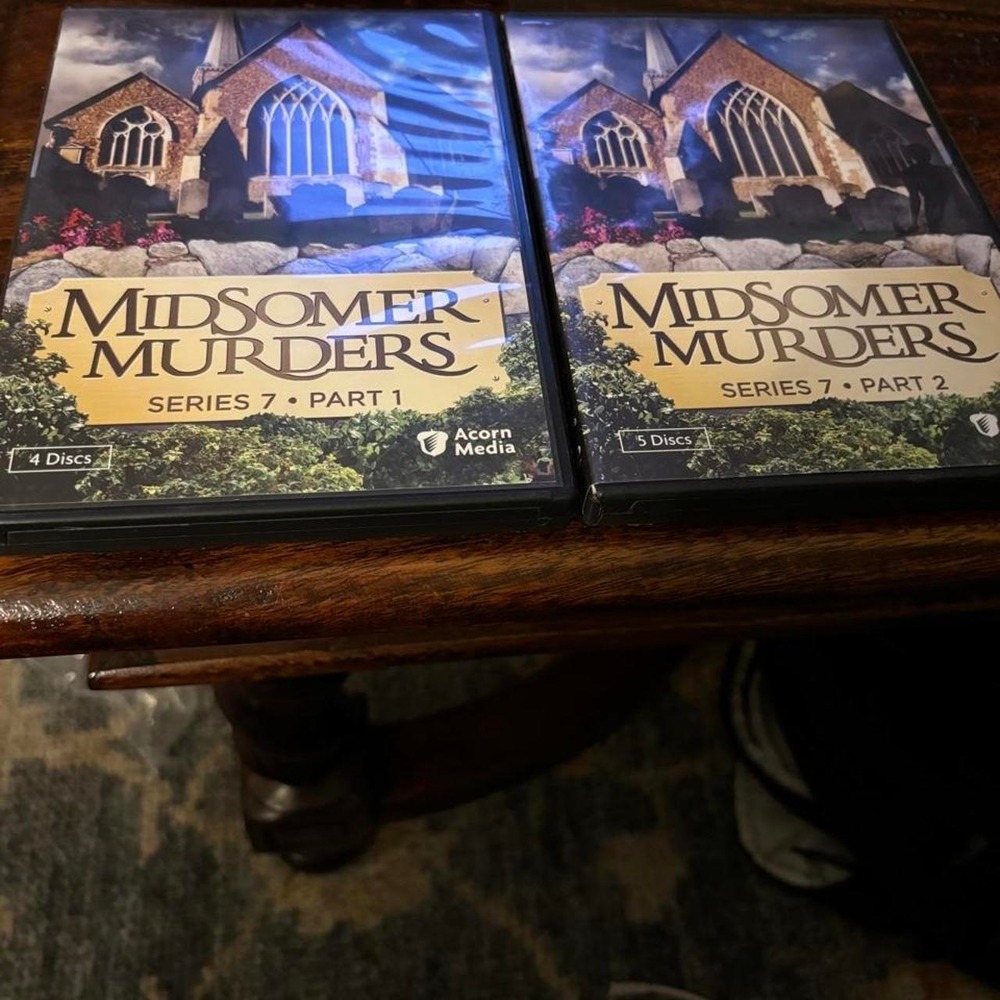 Midsomer Murders Series 7 Part 1 & 2 DVD Set Acorn Media British Mystery 9 Discs